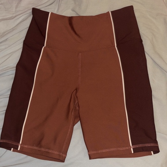 Abercrombie & Fitch Pants - Abercrombie & Fitch Brown and Dark Brown Biker Shorts